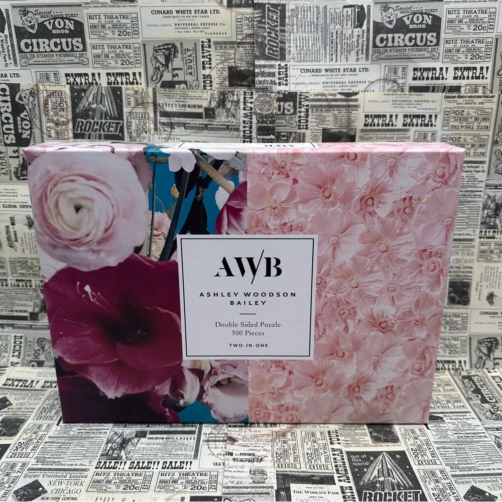 Galison Ashley Woodson Bailey Double-Sided 500 Piece Jigsaw Puzzle